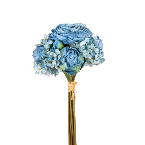 BOUQUET MISTO CRANUNCOLI BLU